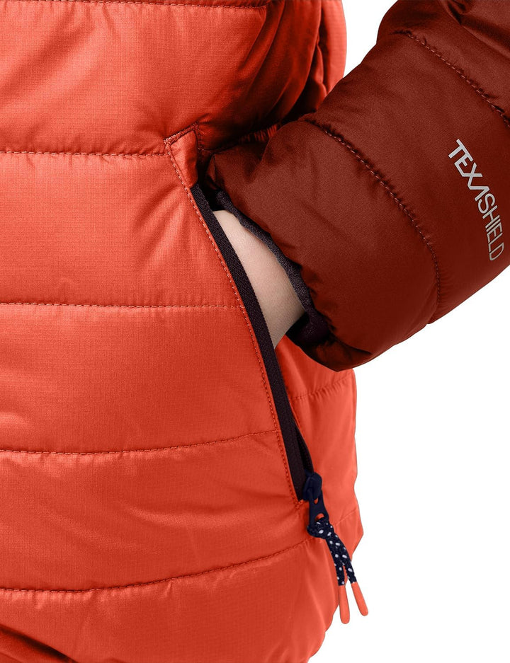Jack Wolfskin Unisex Kinder Zenon Jacket K Jacket 116 coral orange, 116 coral orange