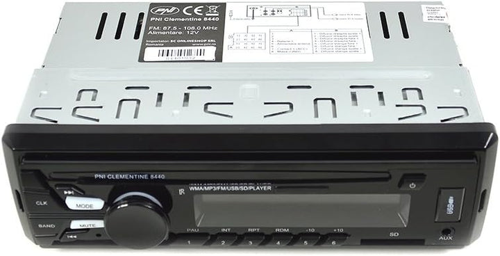 Autoradio PNI 8440, digitaler Media-Player, 4 x 45 W Car Audio FM-Radio, Auto-MP3-Player USB/SD/AUX