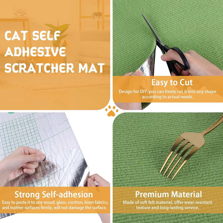 Kratzmatte Katze selbstklebend Kratzteppich Katze Wand Kratzbretter Sofa Kratzschutz Kratzmatte für