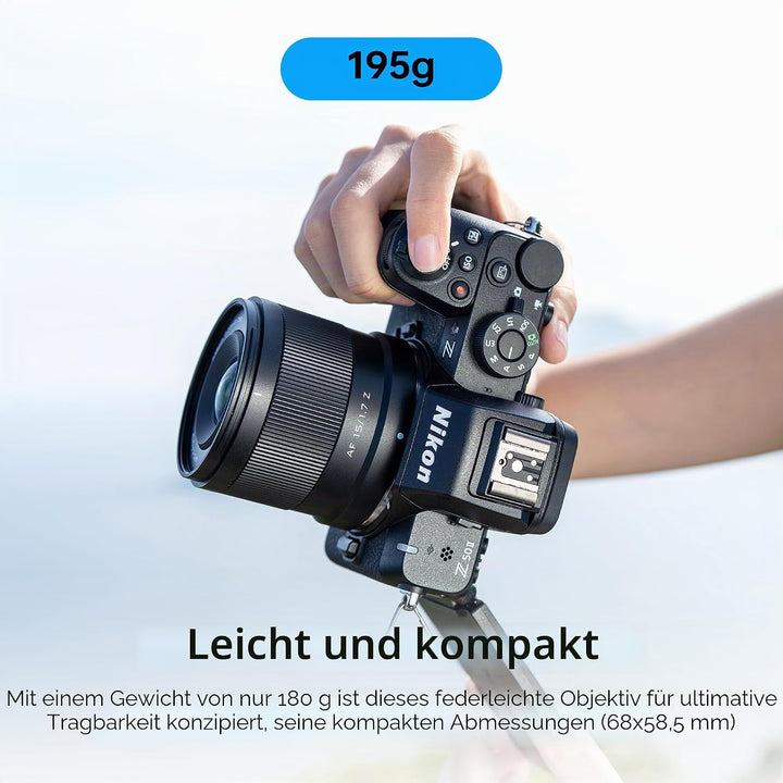VILTROX AF 15mm F1.7 Objektiv für Nikon Z-Mount, f/1.7 APS-C Autofokus-Festbrennweite mit grosser Bl