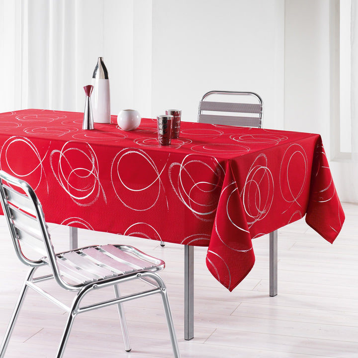 L'Harmonie Du Décor - 1721577, Tischdecke Rechteckige, 150 X 240 cm, Bully, Polyester Bedruckt Silbe
