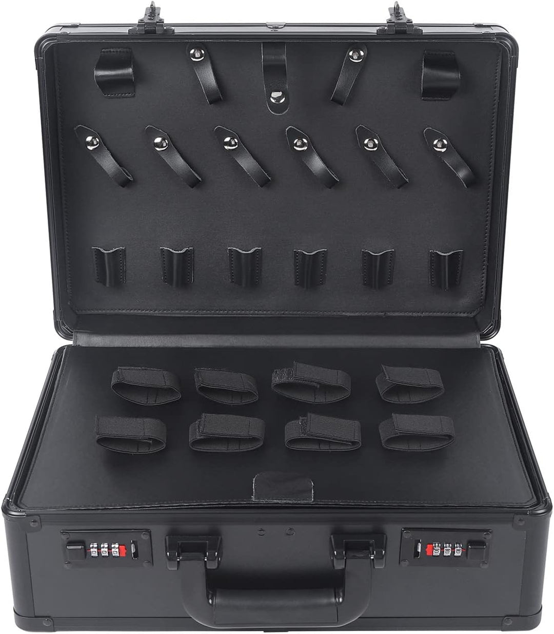 Tragbar Grosser Friseursalon Stylist Koffer, 40x28cm Werkzeug Organizer, Kosmetikkoffer Mit Passwort