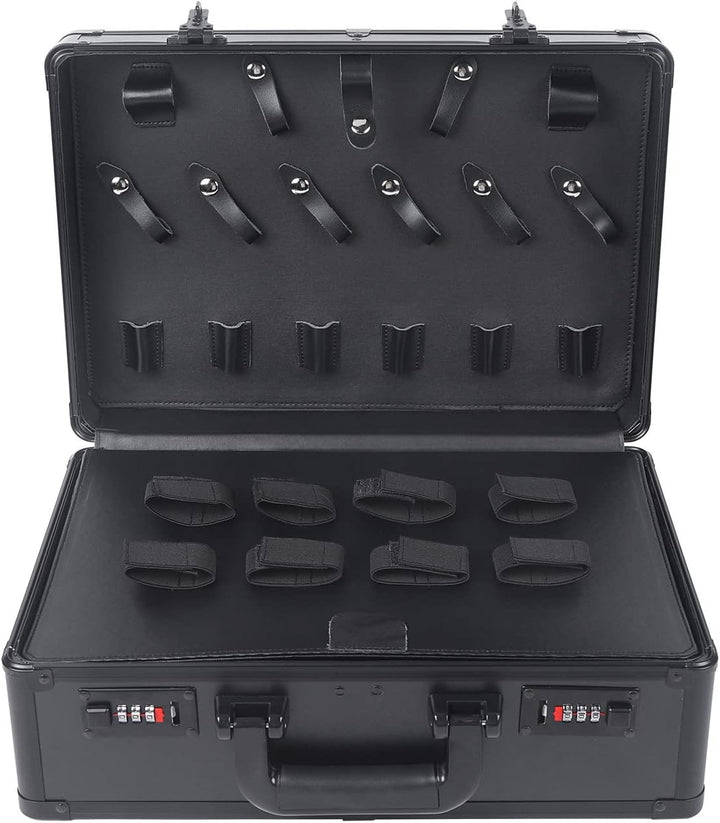 Tragbar Grosser Friseursalon Stylist Koffer, 40x28cm Werkzeug Organizer, Kosmetikkoffer Mit Passwort