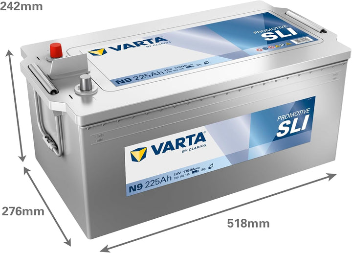 Varta Promotive Silver N9 - 12 V / 225 Ah - 1150 A / EN