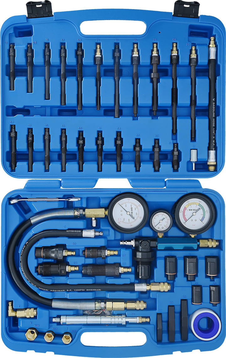 SW-Stahl 26119L Kompressionstester/Druckverlusttester/Messuhr Kompression/Verdichtungsmesser/für Ben