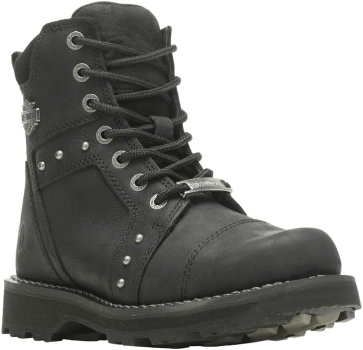 HARLEY-DAVIDSON FOOTWEAR Damen Oakleigh Motorradstiefel 35.5 EU Schwarz, 35.5 EU Schwarz