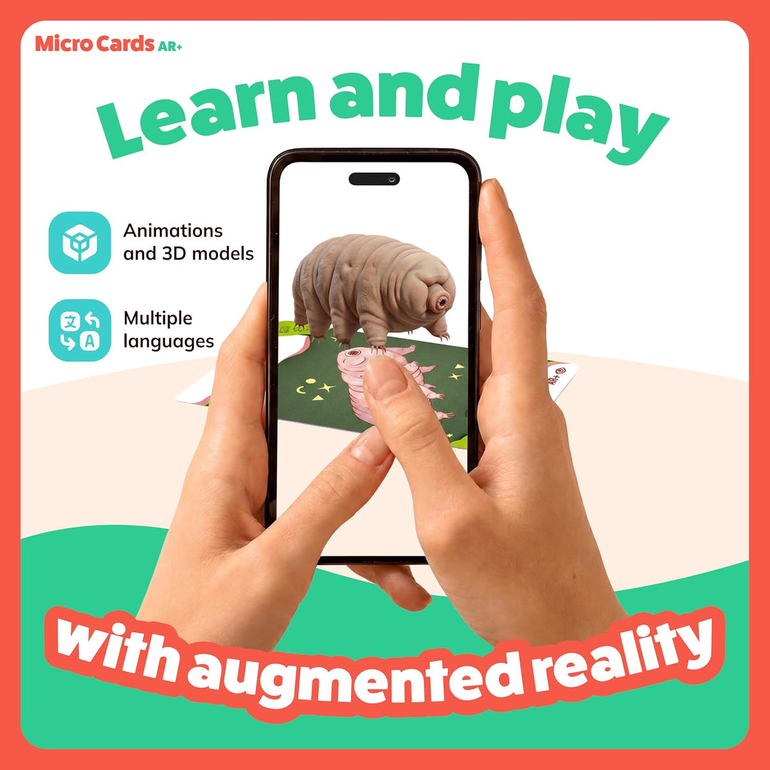 aAR+ Body Planet Micro Cards – Lernkarten Mikroorganismen mit Augmented Reality | Bakterien, Viren &