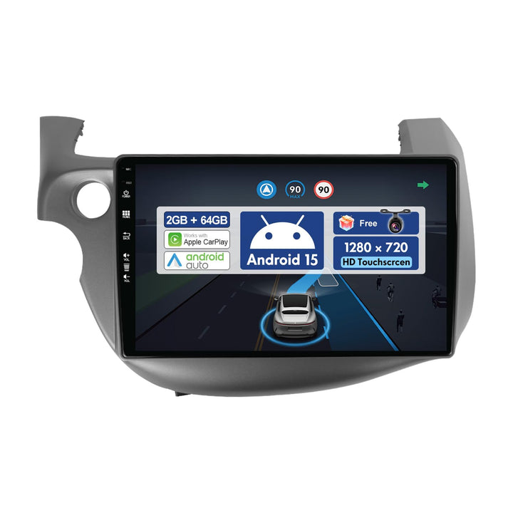 [2G+64G] 10.1 Zoll Autoradio für Honda Fit (2008-2013) GPS Navigation - Wireless CarPlay Android Aut