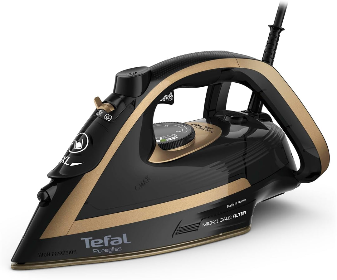 Tefal FV8064 Puregliss Dampfbügeleisen | 3000 Watt | 280 g/Min. Dampfstoss | 0-50 g/Min. variabler D