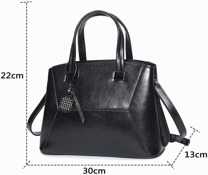 Coolives Damen Tasche Kleine Handtasche Henkeltasche Umhängetasche Schultertasche aus Leder EINWEG S