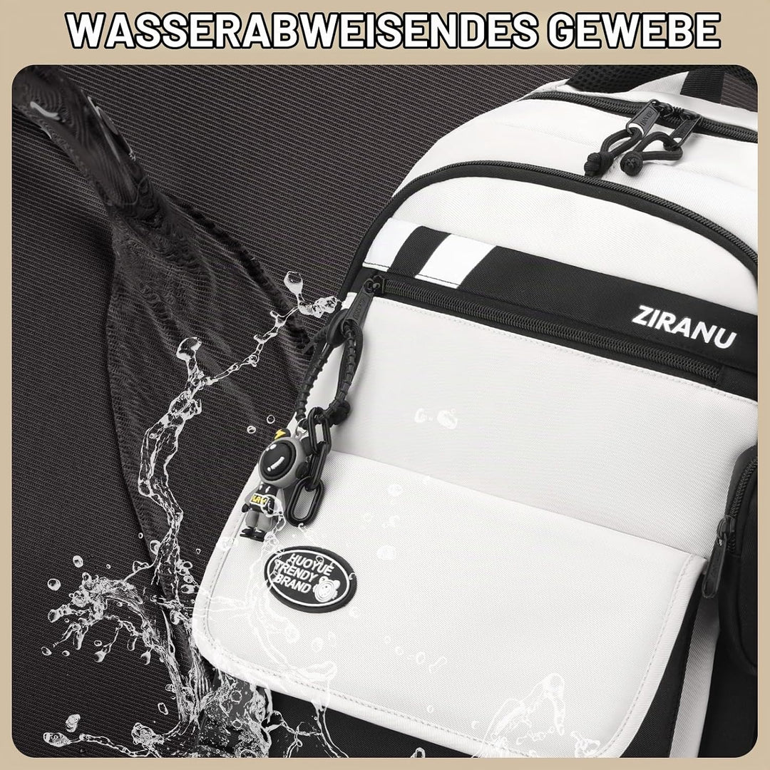 Amythe 2025 Schulrucksack Jungen Teenager, Gross Rucksack Schule Lässiger Oberstufe Schulranzen Wass
