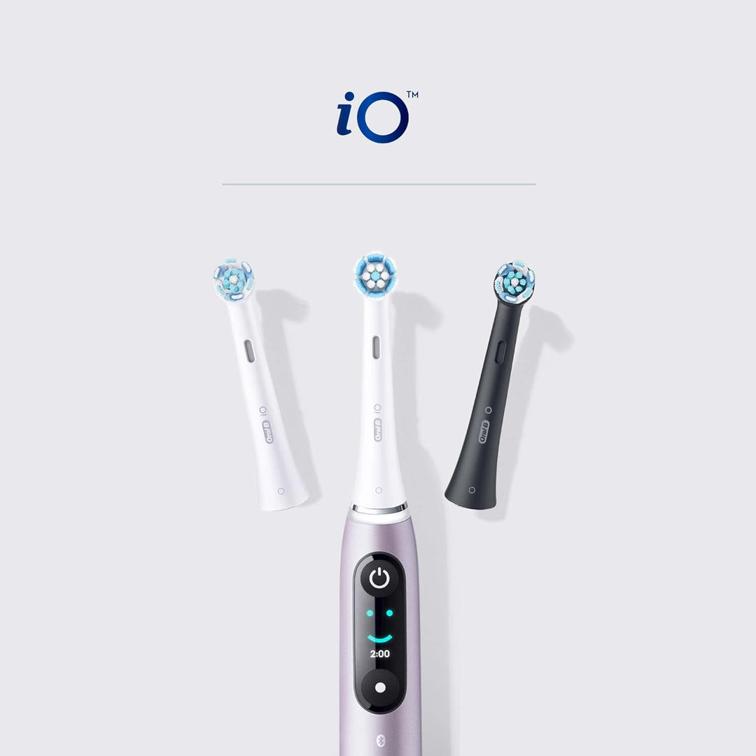 Oral-B iO Ultimate Clean Black Zebbürstenspitze, Packung mit 4 Stück