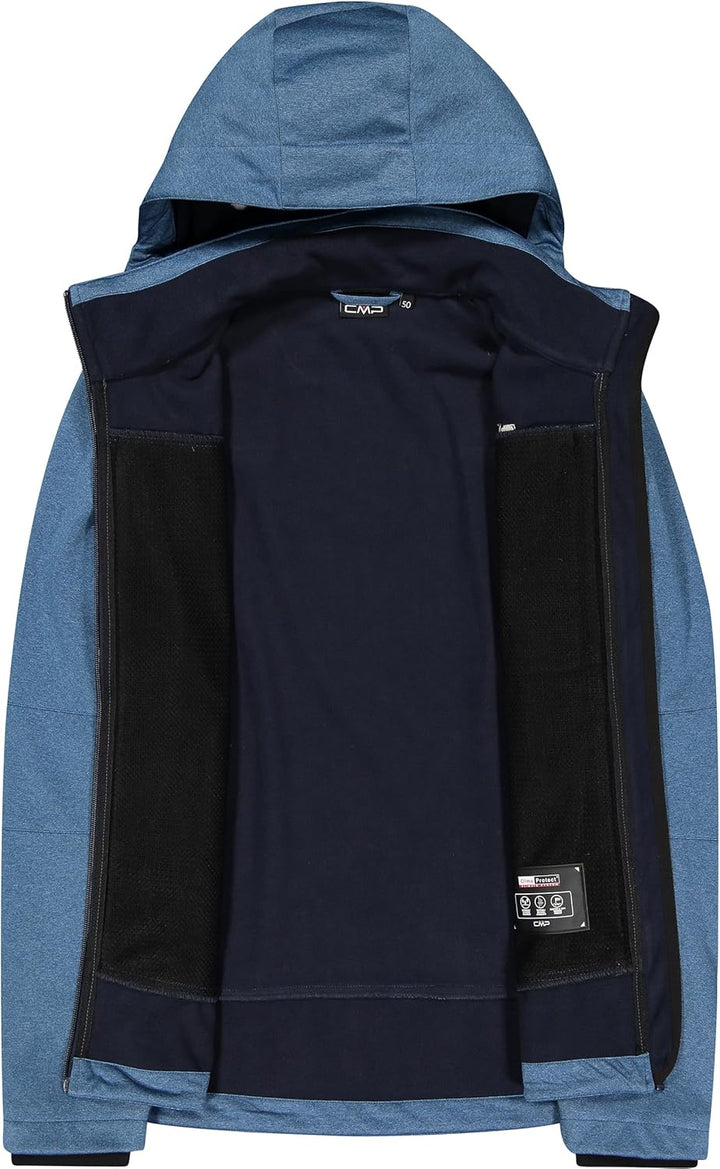 CMP Herren Zip Kapuzenjacke 50 Blaustein Mel., 50 Blaustein Mel.