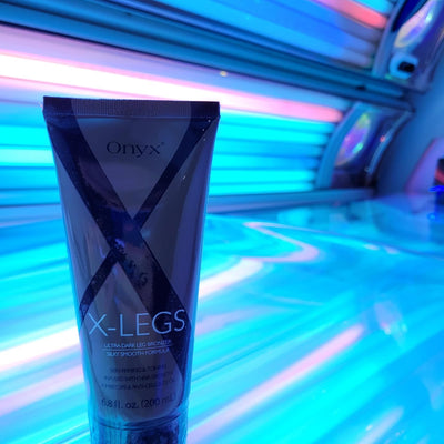 Onyx X-Legs Ultra Dunkler Bräunungsbeschleuniger - Solarium Creme mit Hemmung des Haarwachstums & An