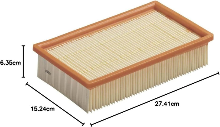 FEIN Flachfaltenfilter (Zubehšr fŸr Nass- / Trockensauger, Staubklasse M, Zellulose, Filter) 3134501