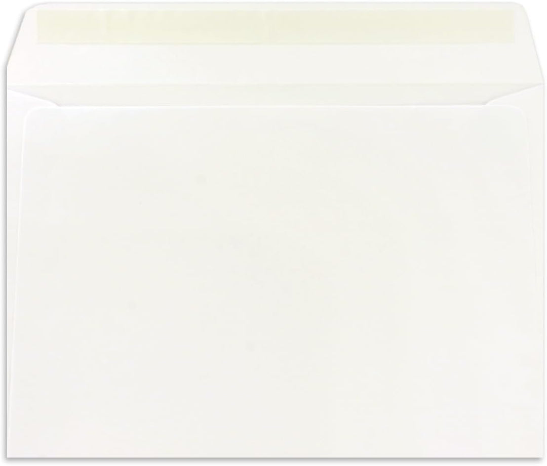 300x Briefumschläge DIN C5 Naturweiss (Weiss) - 16,2 x 22,9 cm - Haftklebung - Edle Kuverts für gros