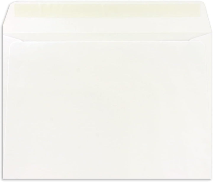 300x Briefumschläge DIN C5 Naturweiss (Weiss) - 16,2 x 22,9 cm - Haftklebung - Edle Kuverts für gros