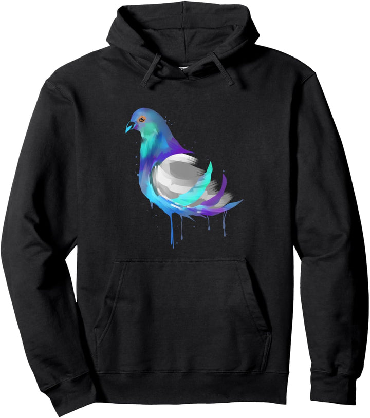 Wasserfarben Taube Design Vogel Brieftaube Tauben Flüsterer Pullover Hoodie