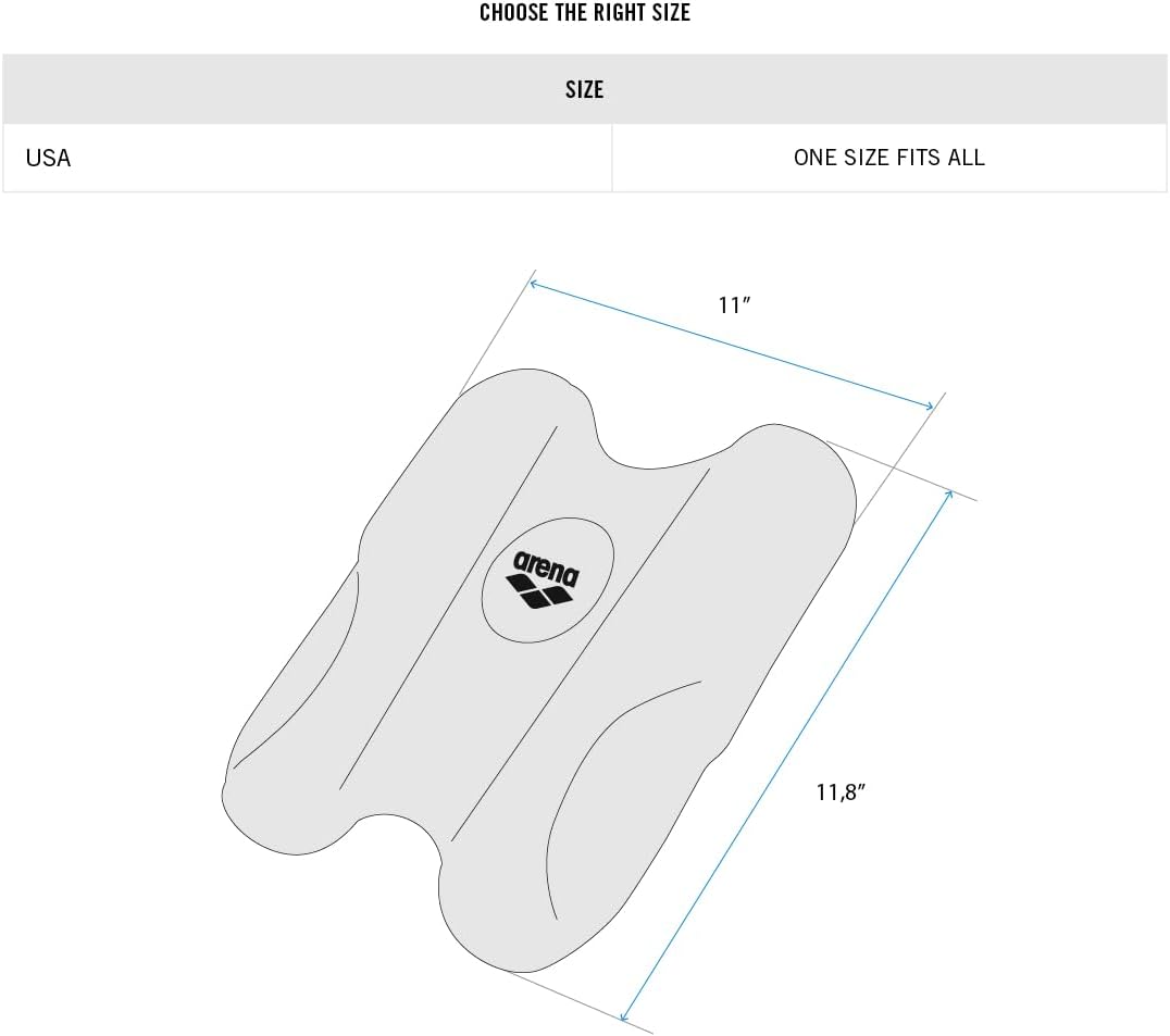 Arena Unisex Adult Pull Kick II Swim Training Tool 2-in-1 Floating Aid for Competitive Swimmers or B