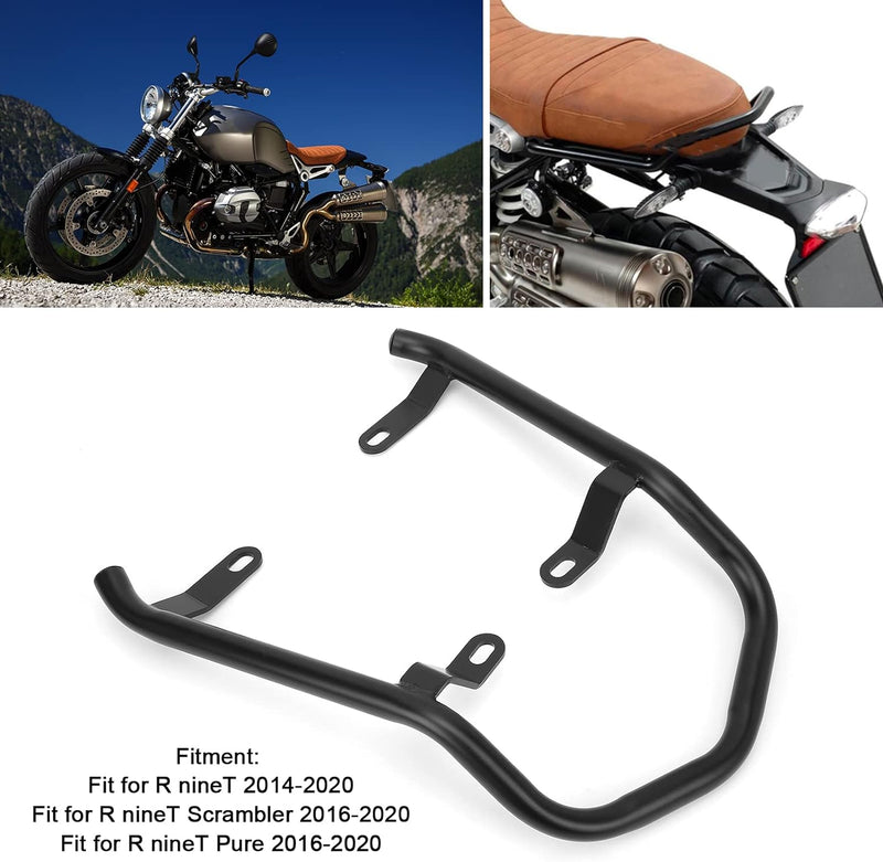 KIMISS Motorrad Rücksitz Armlehne Gepäckträger Haltegriff Passend für R NineT Scrambler/Pure