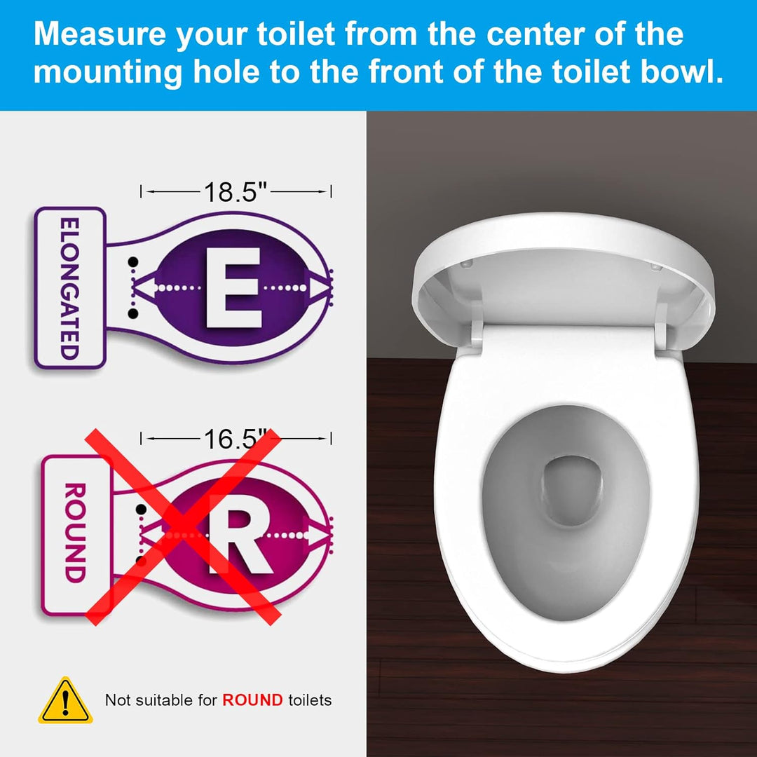 Ibergrif Toilettendeckel mit Absenkautomatik O WC Sitz Einfache Montage und Sauber,Klodeckel Quick-R
