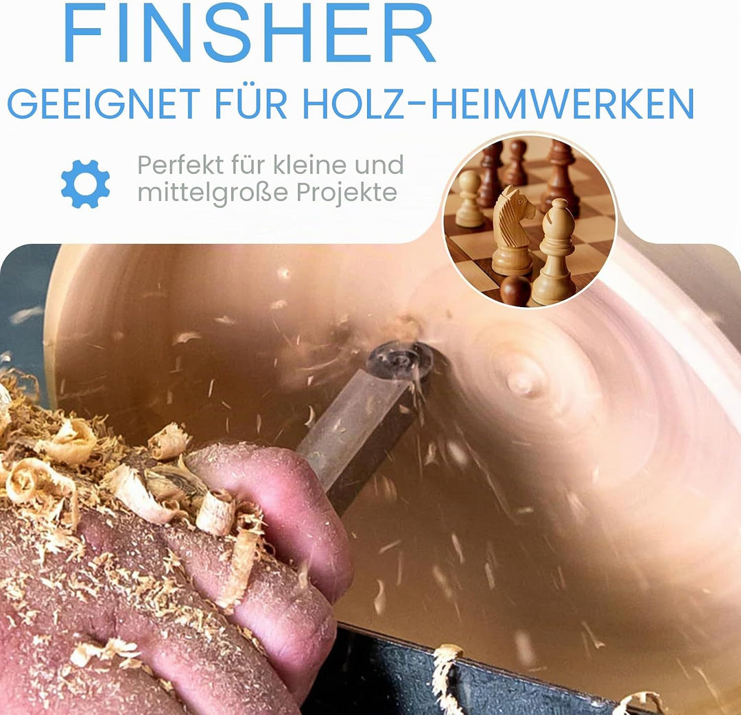 CDBP Drechselwerkzeug mit 12mm Runde Wendeschneidplatte für Holz Tranchiermesser Drehwerkzeug und Ho