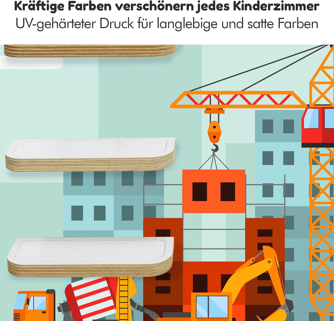 stadtecken Holzregal passend für Toniebox 2 I Geeignet für ca. 30 Tonies I Perfekte Aufbewahrung im