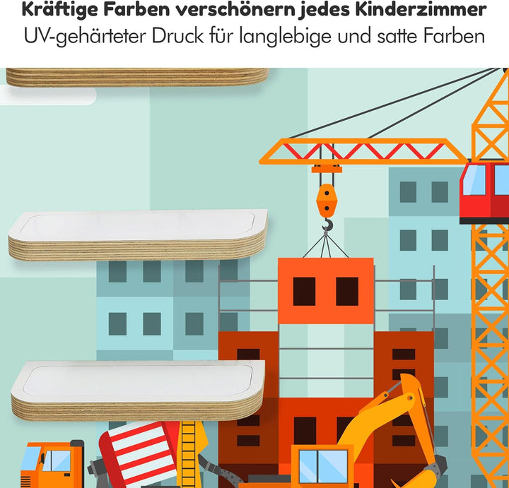 stadtecken Holzregal passend für Toniebox 2 I Geeignet für ca. 30 Tonies I Perfekte Aufbewahrung im