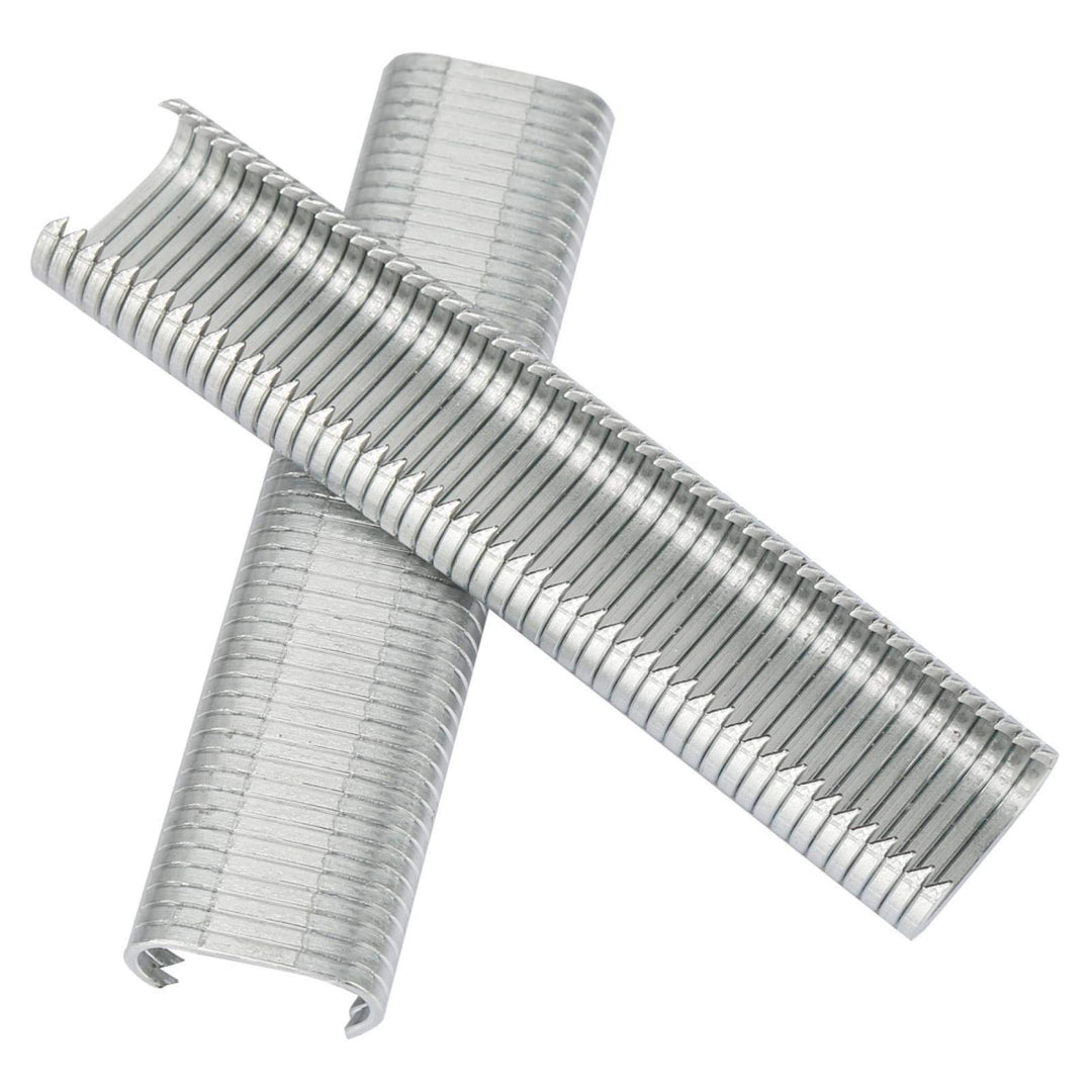 2500 Stück Metall Spikes für Schweineringe, 8mm C Klammern, M Spike Set für Tiergehege Schweineringe