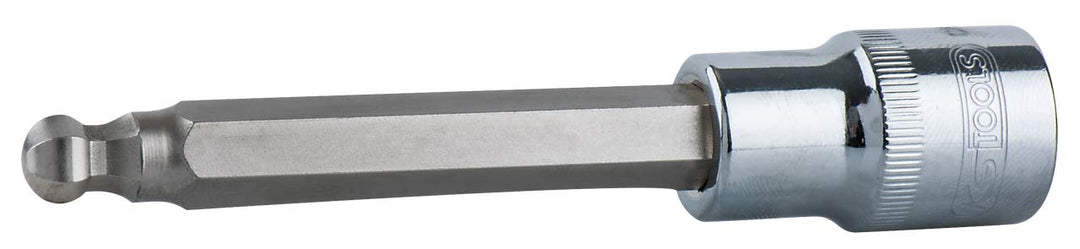 KS Tools 1/2' Chromeplus Bit-Stecknuss Innensechskant, Kugelkopf, lang, 14 mm, 200 mm