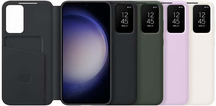 Samsung Smart View Wallet Smartphone Case EF-ZS916 für Galaxy S23+, Handy-Hülle, Kartenfach, Sichtfe