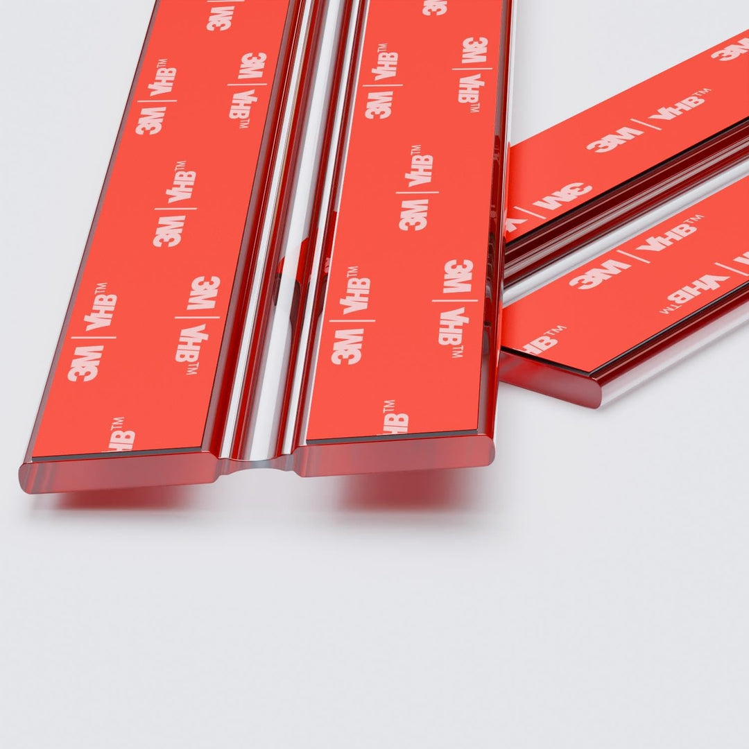4x 300 mm Flex-Scharniere mit niedrigem Profil - Kein Klebstoff erforderlich. Selbstklebendes Scharn