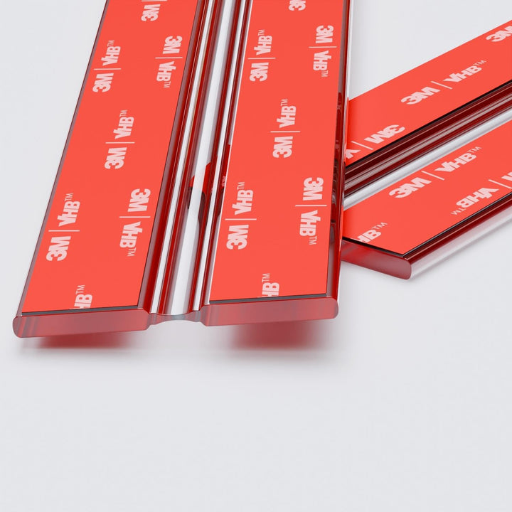 4x 300 mm Flex-Scharniere mit niedrigem Profil - Kein Klebstoff erforderlich. Selbstklebendes Scharn
