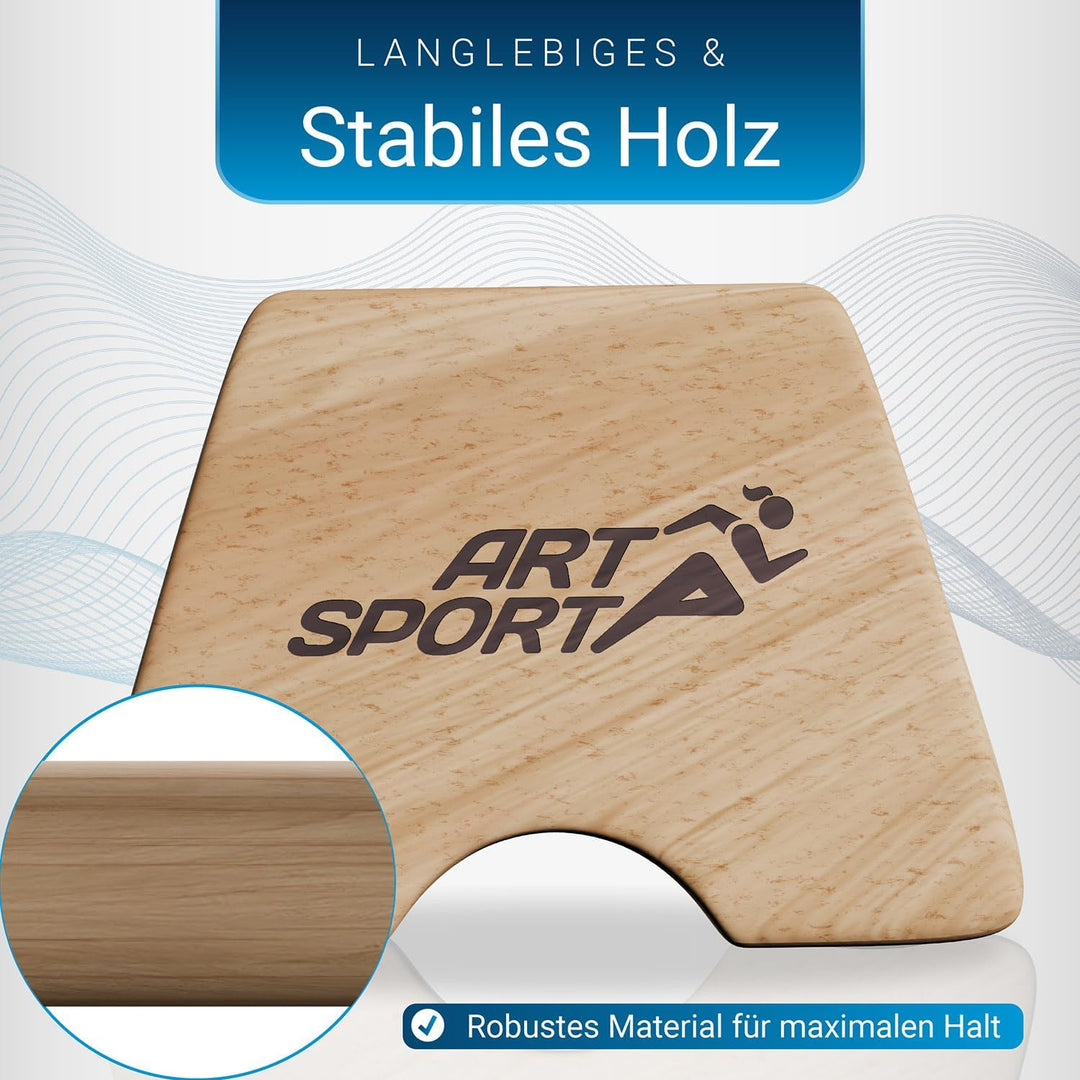 ArtSport Liegestützgriffe aus Holz - Calisthenics, Parallettes, Liegestütz Barren, Indoor & Outdoor,