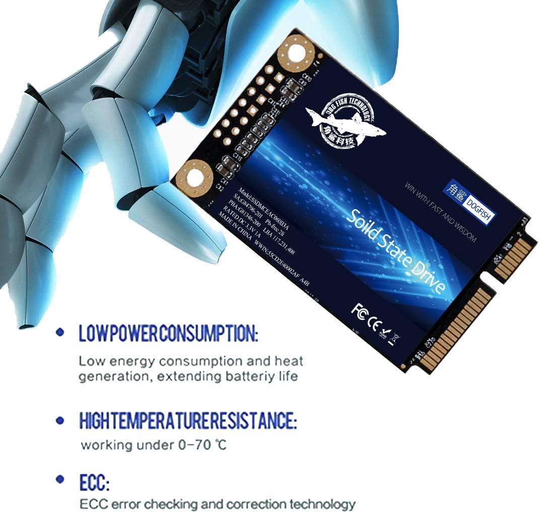 SSD-SATA, mSATA, 128 GB, Dogfish internes Solid-State-Laufwerk, Hochleistungs-Festplatte für Desktop