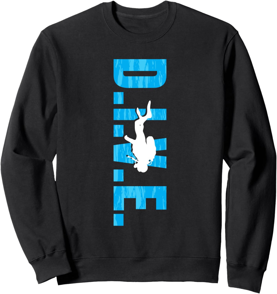 Vintage Tauchausrüstung D.I.V.E. Scuba Diver Sweatshirt