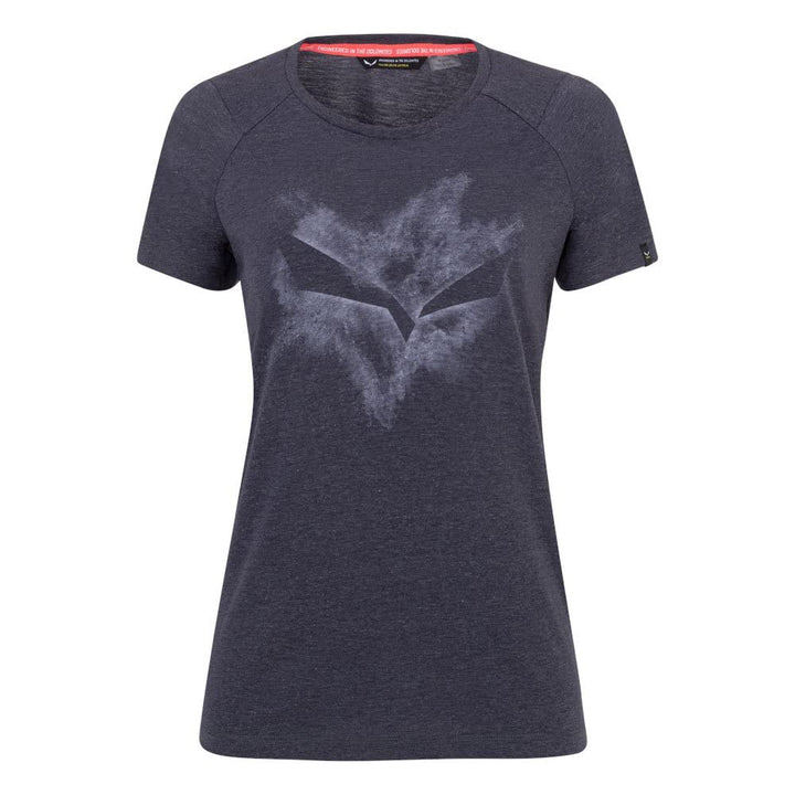 Salewa Damen Pure Chalk Dry W T-Shirt T-Shirt 36 Blau (Navy Blazer Melange), 36 Blau (Navy Blazer Me