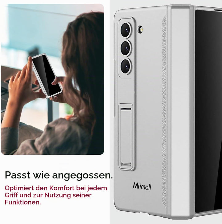 Miimall Kompatibel mit Samsung Galaxy Z Fold 6 Hülle mit Displayschutz Anti-Peeping+Magnetischer Sch
