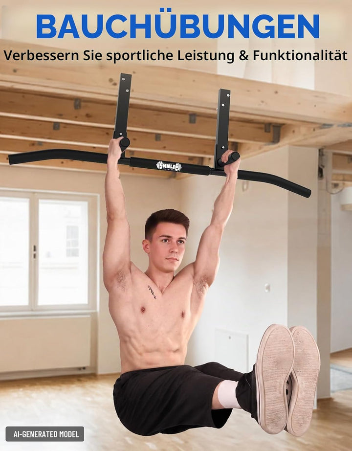 Klimmzugstange, Deckenmontage, Klimmzugstange für Zuhause, Fitnessstudio, Balken, Sparren, einfache