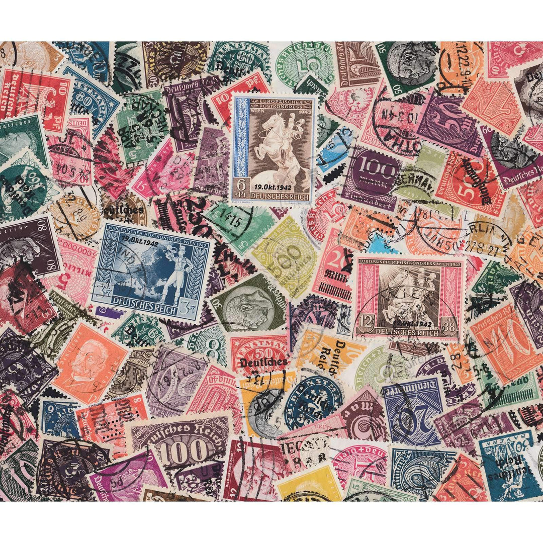 Goldhahn Deutsches Reich gestempelt mit Nr. 823-825 Briefmarken für Sammler