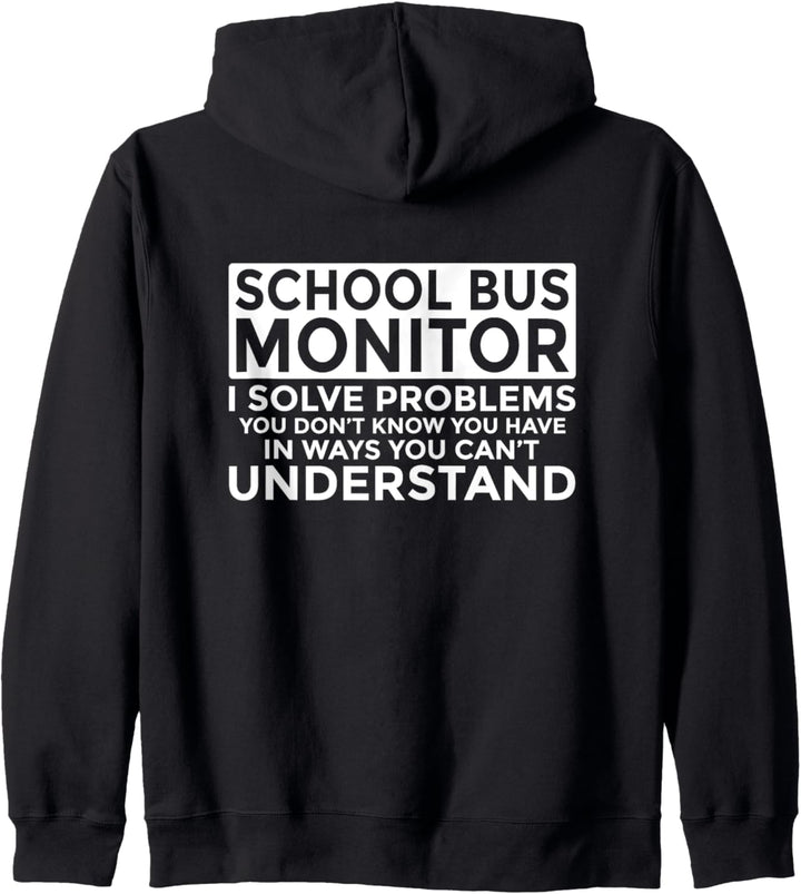 Schulbus-Monitor löst Probleme Kapuzenjacke