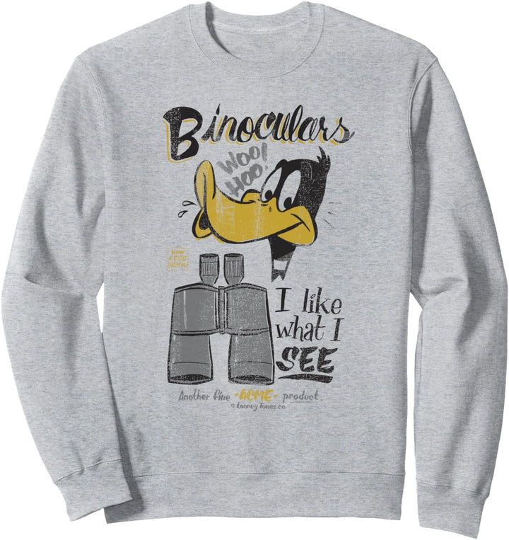 Looney Tunes Daffy Duck Binoculars Sweatshirt