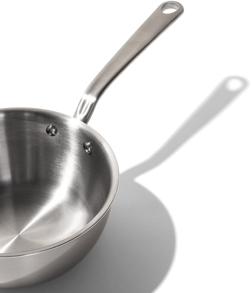 Made In Cookware – Saucier-Pfanne aus Edelstahl, 1,89 l – 5-lagige Edelstahlbeschichtung – Professio