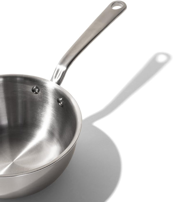 Made In Cookware – Saucier-Pfanne aus Edelstahl, 1,89 l – 5-lagige Edelstahlbeschichtung – Professio