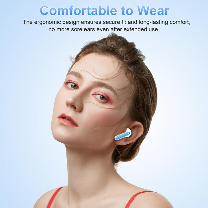 Bluetooth Kopfhörer, Kopfhörer Kabellos Bluetooth 5.3 In Ear Kopfhörer mit 4 ENC Noise Cancelling Mi