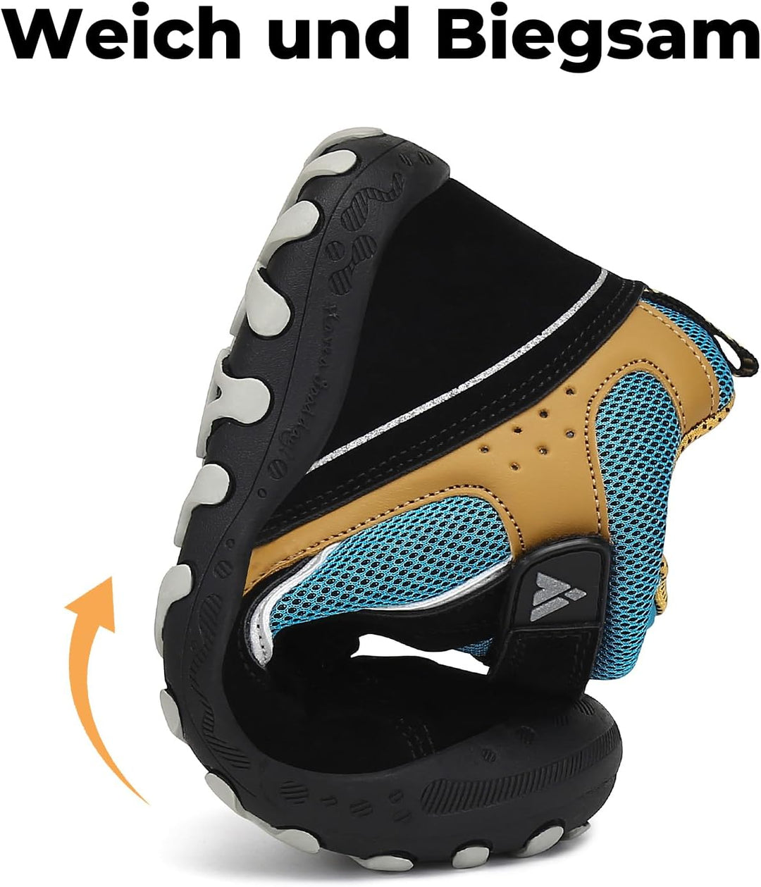 Mishansha Kinder Wanderschuhe Trekking Wanderstiefel Outdoor Trekkingschuhe 30 EU Verkehr Schwarz, 3