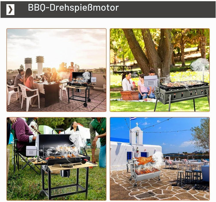 Grill-Rotisserie-Motor SUS 45 W, 200 Bis 250 Kg Torsions-Elektrogrillmotor, Ersatz Grilltreffen Im F