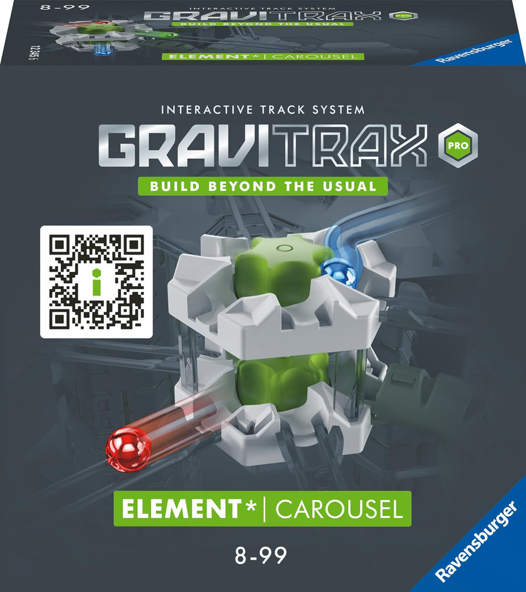 Ravensburger GraviTrax PRO Element Carousel 22436 - GraviTrax Erweiterung für Deine Kugelbahn - Murm