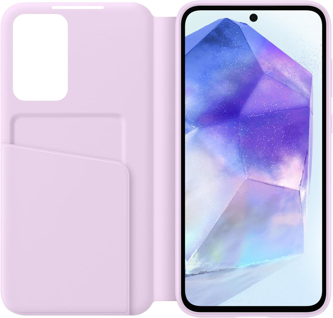Samsung Smart View Wallet Smartphone Case EF-ZA556 für das Galaxy A55 5G, Handyhülle, Kartenfach, Si