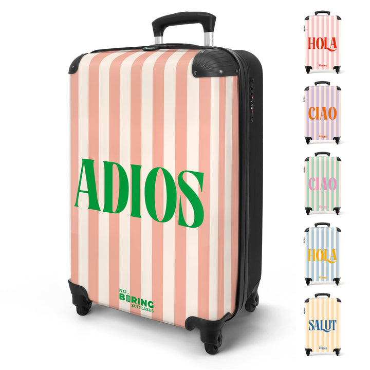 Handgepäck Koffer 55x40x20 Personalisiert - Reisekoffer mit Rollen, Leichtgewicht Hartschalenkoffer,